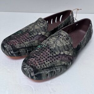 Floafers‎ Country Club Driver Mossy Oak Camo Slip On Loafer Shoes Men's Size 8